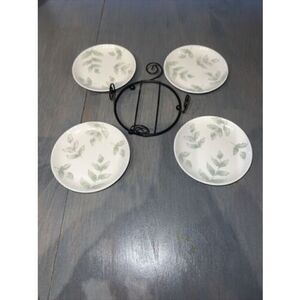 Lenox Artist Sketchbook- 4 Miniature 4” Coasters / Plates in holding rack